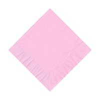 200 Pink (4 Pks of 50) 2 Ply 10 X 10" Plain Solid Color Beverage Cocktail Napkins