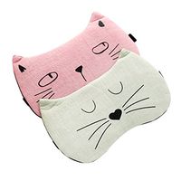 [2 PACK] Merlinae Cat&Dog Cute Sleep Eye Mask for Sleeping,Super Soft and Light for Insomnia Puffy Eyes, Shift Work Blindfold Eyeshade for Kids Girls Men Women