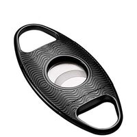 Jstyal968 Yalztc-zyq16 Cigar Scissors Sharp Blade Metal Stainless Steel Portable Double Blade Thick Cigar Cutter (Color : Black)