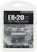 Etymotic Research ER20XS High-Fidelity Earplugs (Concerts, Musicians, Airplanes, Motorcycles, Sensitivity and Universal Hearing Protection) - Standard, Clear Stem