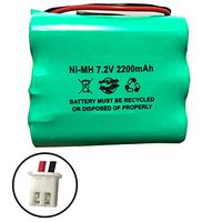 2GIG-BATT1 228844 6MR2000AAY4Z 7.2v 2200mAh Ni-MH Battery Pack for Alarm System 6MR1600AAY4Z Corun GoControl
