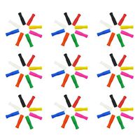 UPKOCH 35pcs Silicone Straw Tips Multicolored Food Grade Straws Tips Reusable Eco-friendly Anti-scalding Straws Cover for Straws Nozzles (Random Color)