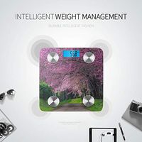 Cherry Blossoms Blooming On The Road Electric Scale Scale for Weight Scale Weight Tracks 8 Key Compositions Analyzer Sync with Fitness Apps 400 Lbs