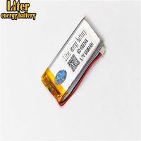BIHUADE 3.7V 602248 560mAh Jst Ph1.25 Connector Plug Lithium Polymer Li-Po Battery Lithium Ion Polymer Rechargeable Battery for MP4 GPS MP3 Bluetooth Stereo DIY Gift (602248)