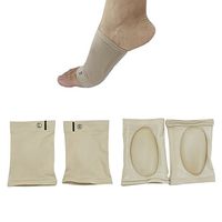 2 Pairs Orthotic Arch Support Silicon Gel Plantar Fasciitis Brace Sleeves Arch Supports by Carejoy