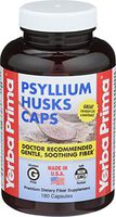 Yerba Prima Psyllium Husks Supplement Capsules, 180 Capsules