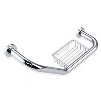 WDDMFR Bathroom Handrail Grab Bar- with Soap Basket Wall Mounting Towel Rail Bar,Home Assist Safety,Kitchen,WC,Stairway,Bathtub