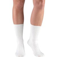 Truform 1915, Men's Comfort Care Socks, Dress Style, Soft Knit, Crew Length, White, Small