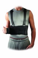 McDavid 496 Back Support with Suspender, Black, Regular
