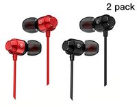 Geeboy 2 Packs Magnetic Headphones with Microphone Stereo Sound Noise Isolation Tangle Free Wholesale 3.5mm Electronics Wired Headphones (Earphones/Earbuds/Headset), MP3 Walkman