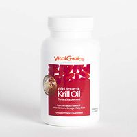 Vital Choice Wild Antarctic Krill Oil - A Natural Source of Antioxidants and Omega-3 Fatty Acids for Full Body Health / 1000mg Soft Gels, 60 Count Bottle, 410mg EPA+DHA/Purity and Potency Guaranteed