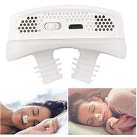 Electronic Anti Snoring Devices Oxygen Concentrator CPAP Anti Snoring Nose Stopper Apparatus Sleep Improve Nasal Congesting PM 2.5 Clean Air Purifier - USB Rechargeable for Man Woman (White)