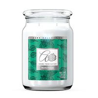 Aroma From Nature Menthe Froissée 20 oz Home Collection Scented Candle - 1 Pack - Aromatherapy Candles - Home Fragrance - Apothecary Glass With Double Wick
