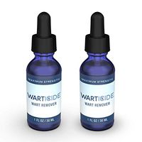 WARTICIDE Fast-Acting Wart Remover - Plantar and Genital Warts Treatment, Attacks Warts On Contact, Easy Application (2 Bottles)