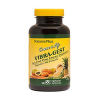 NaturesPlus Source of Life Vibra-Gest - 180 Vegetarian Capsules - Digestive Support Supplement with Probiotics & Live Fruit & Vegetable Enzymes - Natural Live Cultures - Gluten-Free - 180 Servings