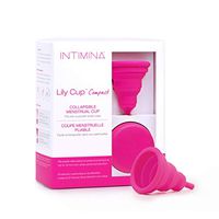 Intimina Lily Cup Compact Size B - Collapsible Period Cup with Flat-fold Compact Design, Reusable for Go-Anywhere Period Protection