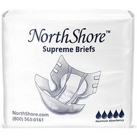 NorthShore Supreme Incontinence Tab-Style Briefs, Large, Case/45 (3/15s)