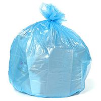 12-16 Gallon Recycling Trash Bags, 24"W x 31"H, 1.2 Mil, Blue, 250/Case