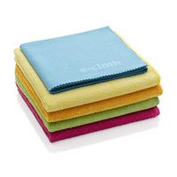 E-Cloth Microfiber Home Cleaning Starter Pack, Nontoxic Cleaning with Just Water, 5 Cloth Set