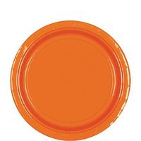 Round Paper Plates | 20ct (7 inch, Orange Peel)
