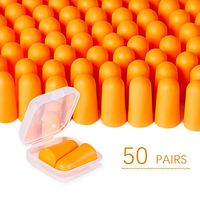 Foam Ear Plugs 50 Pairs Ear Plugs for Sleeping NNR 35dB Super Soft Noise Cancelling Ear Plugs for Shooting Hearing Protection Hunting Season Sleeping Working Travel Loud Events