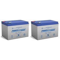 Powersonic 12V 12Ah F2 Wheelchair Scooter Battery Replaces ToPin TP12-12 - 2 Pack