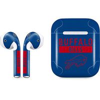 Skinit Decal Audio Skin for Apple AirPods with Lightning Charging Case - Officially Licensed NFL Buffalo Bills Blue Performance Series Design