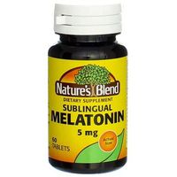 Nature's Blend Melatonin 5 mg - 60 Tablets, Pack of 3