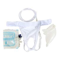 HZYWL Medical Uric Bag with Collector for Man Women Silicone Urine Collector Elderly Urinary Incontinence Urine Bag a Pack of Nursing Pads,Men