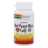 Solaray Red Yeast Rice Plus CoQ-10-60 Vegetarian Capsules