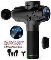 Massage Gun Deep Tissue Percussion 20 Speed Handheld Electric Body Massage Device for Neck, Back & Muscle Deep Relaxation with Sports Drill Portable Super Quiet Brushless Motor