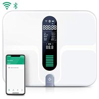 Etekcity WiFi Smart Scale, USB Rechargeable Bluetooth Body Fat Scale - Digital Bathroom Weight Scale with 12 Body Composition Measurements, Extra-Large Platform & ITO Conductive Glass, 400lb (180kg)