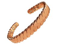 Pain Relief Magnetic Therapy Stylish Jewelry Bracelet Pure Copper Healing Rheumatoid Arthritis Carpal Migraine Fatigue Unisex Gift Long-Lasting Material Design