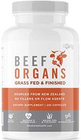 Grass Fed Beef Organs – (200 Count) Liver, Heart, Kidney, Pancreas, Spleen Supplement. Organ Meat Complex sourced from New Zealand