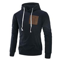 NEARTIME Mens Blouse, 2018 Fashion Autumn Casual Splicing Long Sleeve Coat Casual Hoodie Sweatshirt Boys Back to School