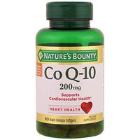Nature's Bounty Co Q-10 200 mg Rapid Release Softgels Supports Cadiovascular Health 80 Ea (Pack of 8)