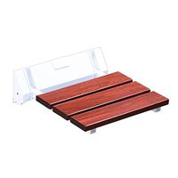 Bath Stool Solid Wood Anti-Corrosion Shower Stool Bathroom Old Man Shower Stool Aisle Shoe Bench Folding Wall Chair (Color : A, Size : 32.83210CM)