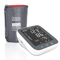 Blood Pressure Monitor Upper Arm Large Cuff - Fully Automatic Blood Pressure Machine with LED Backlight - Accurate BP Monitors Kit - 2 Users, 99 Memory, Batteries Included