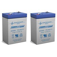 2 Pack Power-Sonic 6V 4.5AH SLA Battery Replacement Lithonia EMBOPS6401
