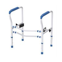 SHOP YJXA Toilets Frame/Free Punch/Elderly/Maternity/Disabled Bathroom Safety handrail Height Adjustable Width Bathtub Rails (Color : Blue)