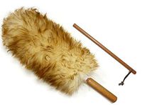Premium Australian Lambs Wool Duster Wand with Free Extender Pole (18" to 28")