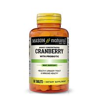 Mason Natural, Cranberry with Probiotic and Added Vitamin C and Calcium Tablets, 60 Count, Dietary Supplement that supports Immune and Intestinal Health