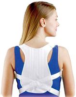 Fla 16-4201LSTD Posture Control Shoulder Brace, White, Extra Large