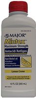 Mintox Maximum Strength Antacid Anti-Gas Liquid Generic for Maalox Max Lemon Flavor 12 oz Bottle