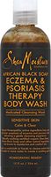Shea Moisture African Black Soap Eczema Psoriasis Medicated Cleanser for Sensitive Skin 12 oz