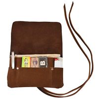 Hide & Drink, Rustic Leather Tobacco Pouch, Smoking and Field Notes Case Handmade Includes 101 Year Warranty :: Swayze Suede