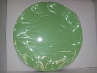 Ex.Tra. Disposable Scalloped Dinnerware Plates, Assorted Colors and Sizes (Large, Light Green)