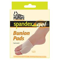FOOTMATTERS Bunion Pads Spandex Gel Cushions - Medium