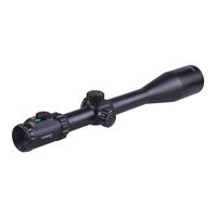 Sniper KT 12-60X60 SAL Rifle Scope 35mm Tube Side Parallax Adjustment Glass Etched Reticle Red Green Illuminated with Scope Rings