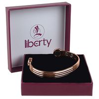 Shiny Copper Triple Band Super Strong 6 Magnet Copper Liberty Health Bracelet